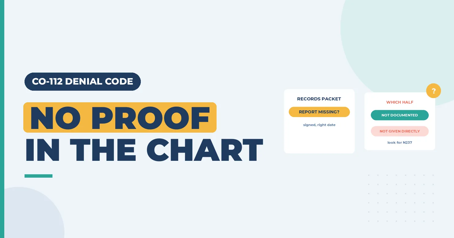 No proof in the chart banner with a records packet card and a card splitting not documented from not given