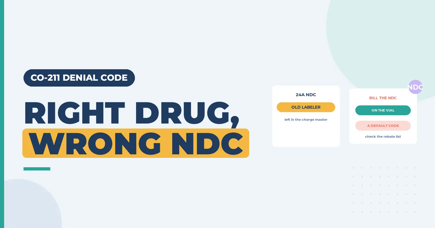 Right drug wrong NDC banner with an old labeler card for Box 24A and an NDC on the vial card