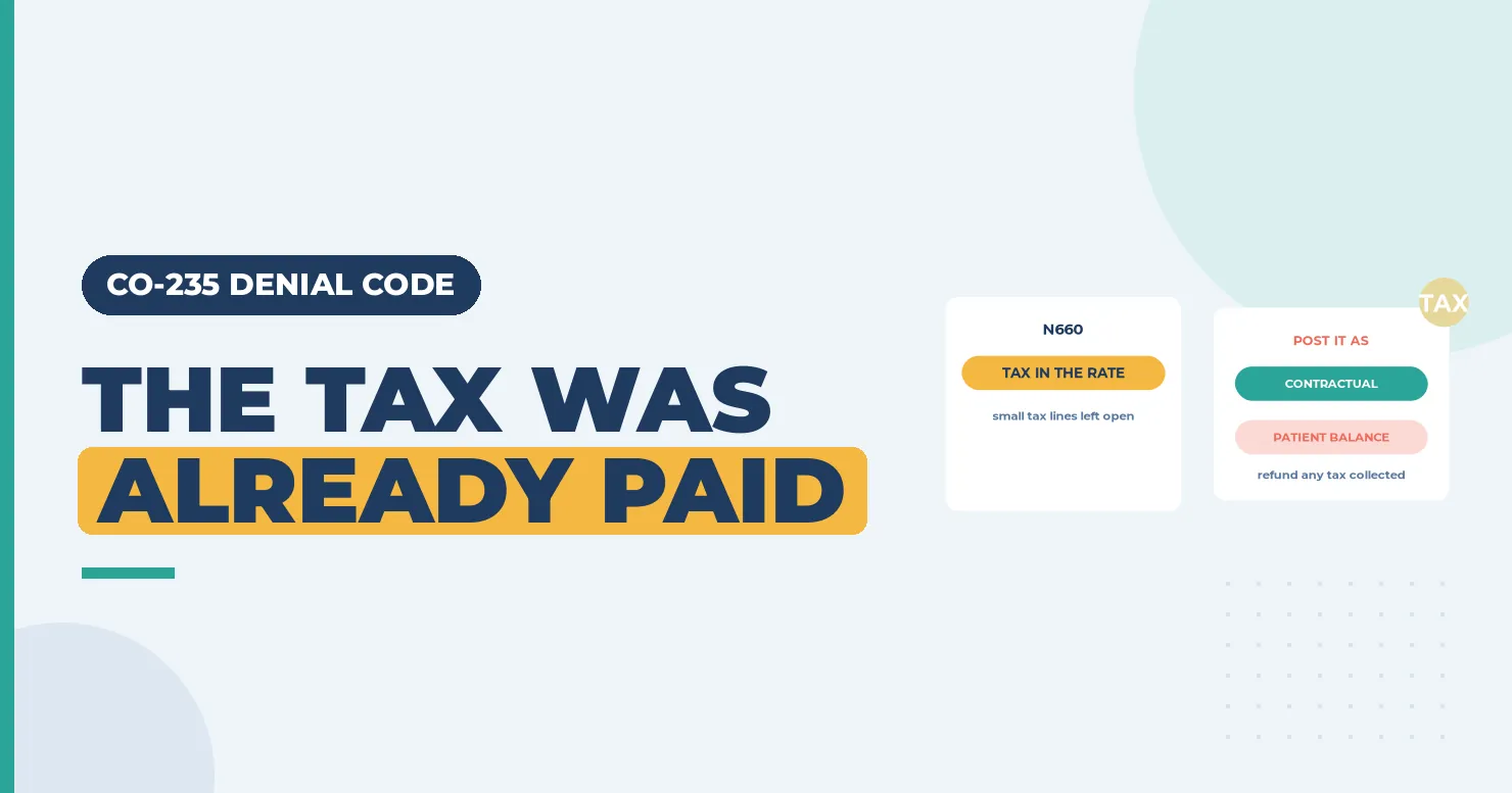 The tax was already paid banner with an N660 tax in the rate card and a post as contractual card