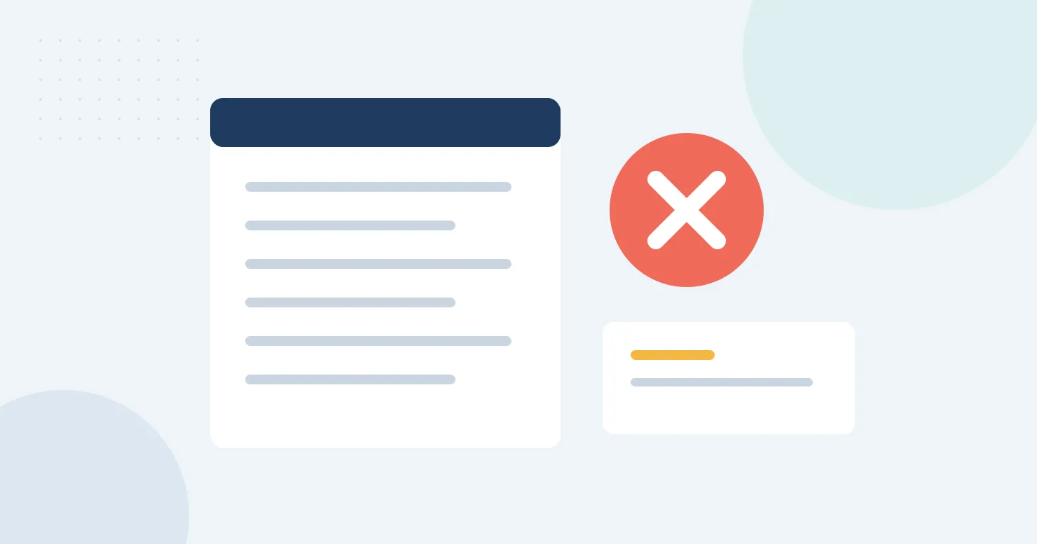 CO-A1 Denial Code: Claim/Service Denied (Remark Required) 1 Abstract blank claim document with a large red X, illustrating a generic CO-A1 denial
